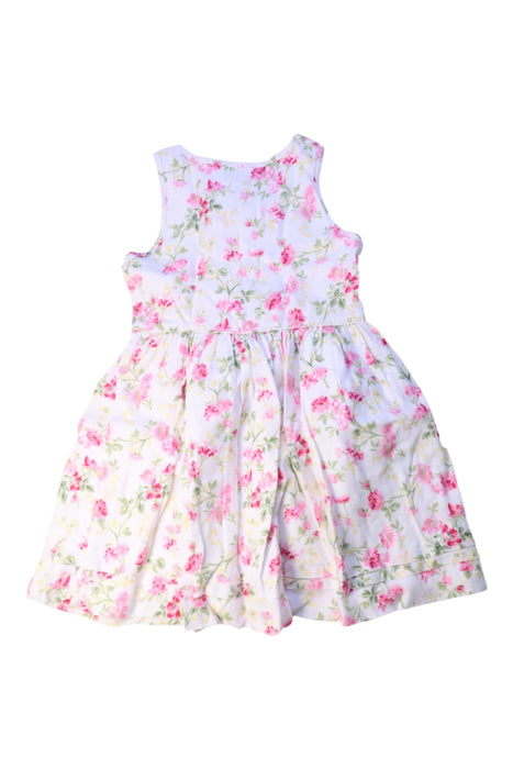 A Pink Sleeveless Dresses from Polo Ralph Lauren in size 5T for girl. (Back View)