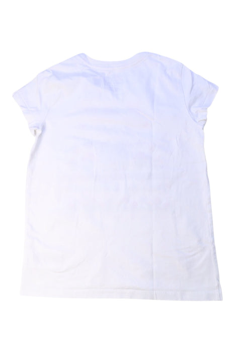 A White Short Sleeve T Shirts from Polo Ralph Lauren in size 7Y for girl. (Back View)