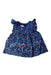 A Navy Sleeveless Dresses from Jacadi in size 6T for girl. (Front View)