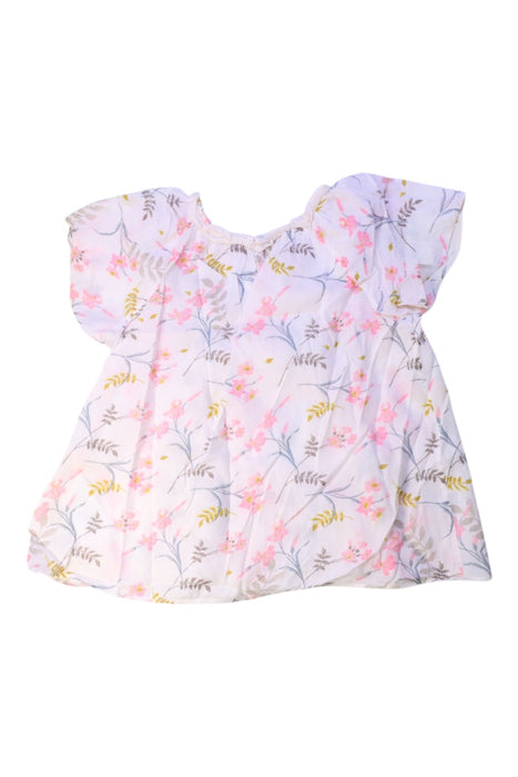 A White Short Sleeve Tops from Bonpoint in size 6T for girl. (Back View)