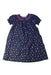 A Navy Short Sleeve Dresses from Bonpoint in size 6T for girl. (Front View)