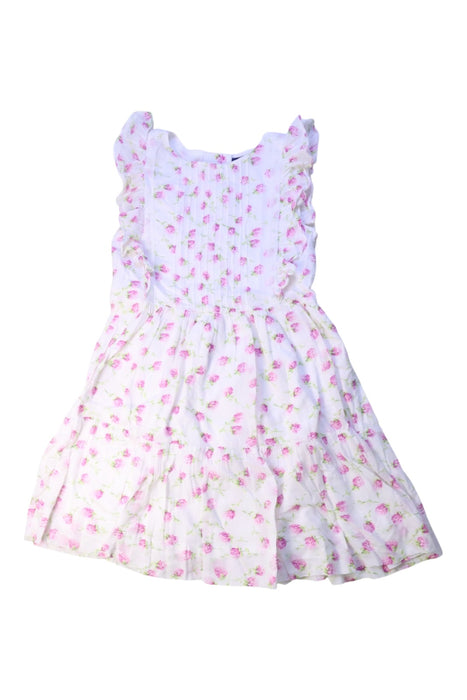 A White Sleeveless Dresses from Polo Ralph Lauren in size 6T for girl. (Front View)