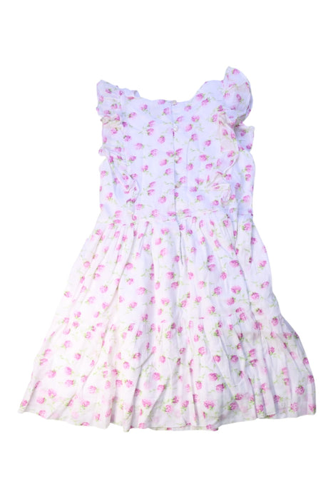 A White Sleeveless Dresses from Polo Ralph Lauren in size 6T for girl. (Back View)