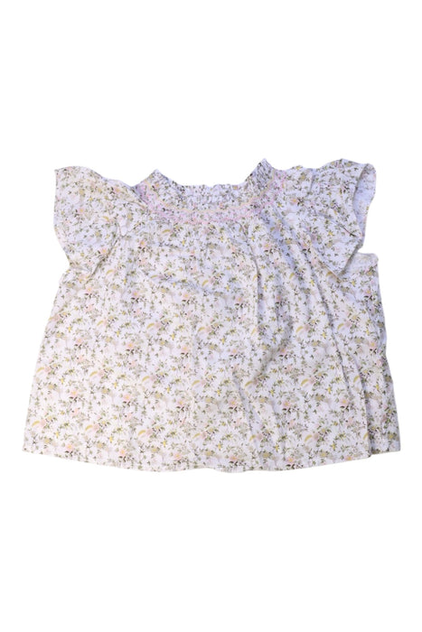 A White Short Sleeve Tops from Bonpoint in size 6T for girl. (Front View)