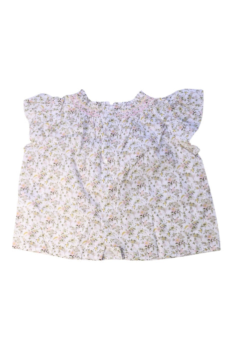 A White Short Sleeve Tops from Bonpoint in size 6T for girl. (Back View)