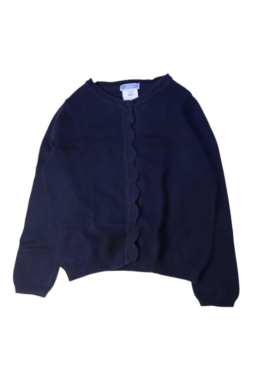 A Navy Cardigans from Jacadi in size 6T for girl. (Front View)