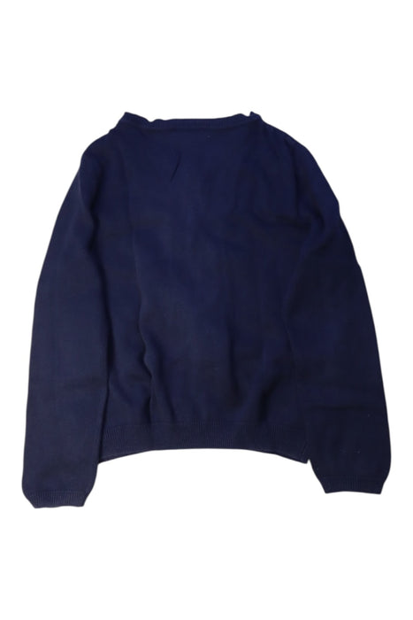 A Navy Cardigans from Jacadi in size 6T for girl. (Back View)