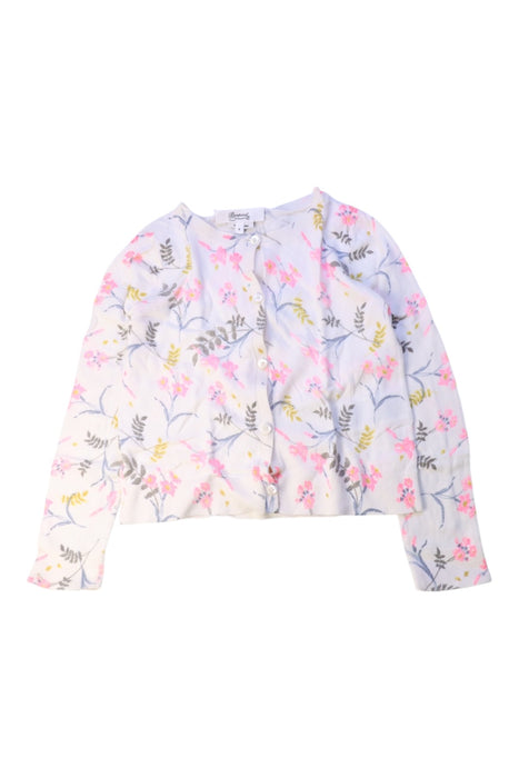 A White Cardigans from Bonpoint in size 6T for girl. (Front View)
