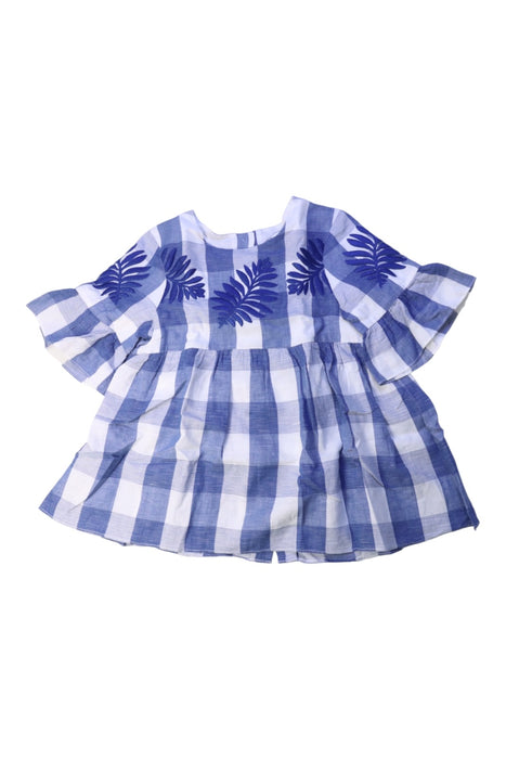 A Blue Long Sleeve Dresses from Tartine et Chocolat in size 6T for girl. (Front View)