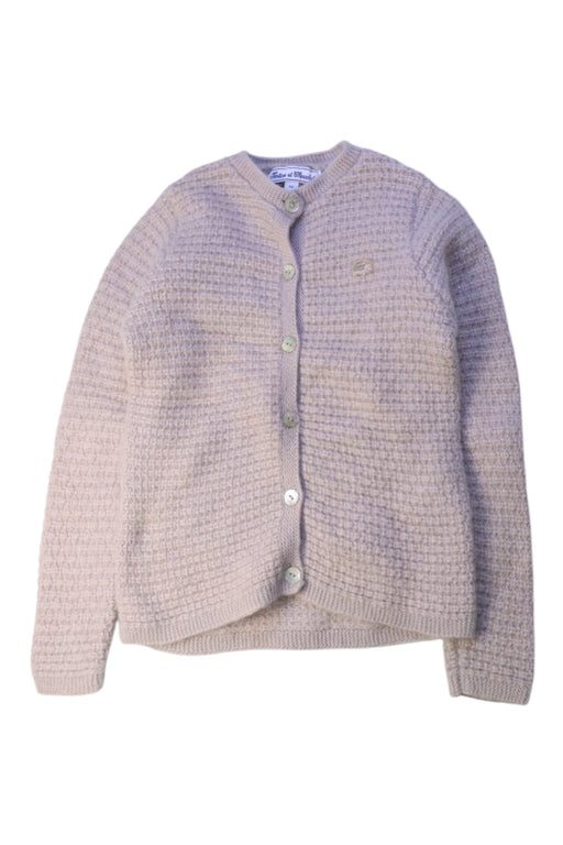 A Beige Cardigans from Tartine et Chocolat in size 5T for girl. (Front View)