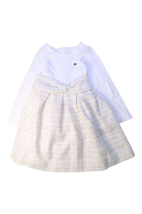 A White Dress Sets from Kate Spade in size 5T for girl. (Front View)