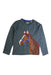 A Grey Long Sleeve Tops from Boden in size 7Y for girl. (Front View)