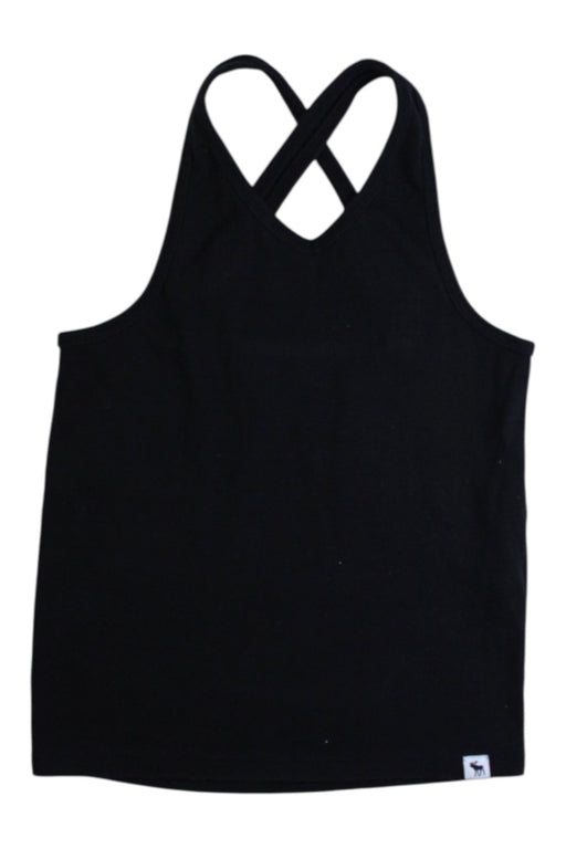 A Black Sleeveless Tops from Abercrombie & Fitch in size 7Y for girl. (Front View)