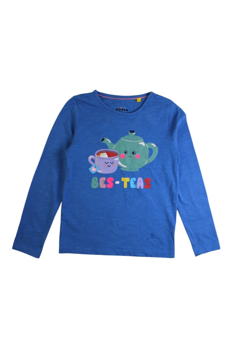 A Blue Long Sleeve T Shirts from Boden in size 7Y for girl. (Front View)
