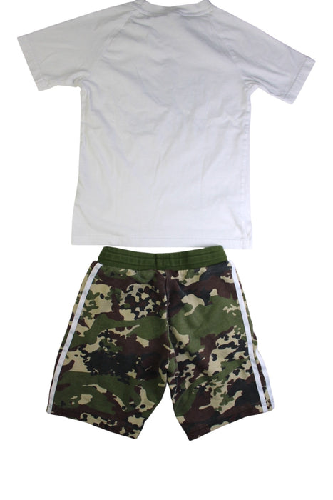 A Multicolour Shorts Sets from Adidas in size 7Y for boy. (Back View)