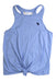 A Blue Sleeveless Tops from Abercrombie & Fitch in size 7Y for girl. (Front View)