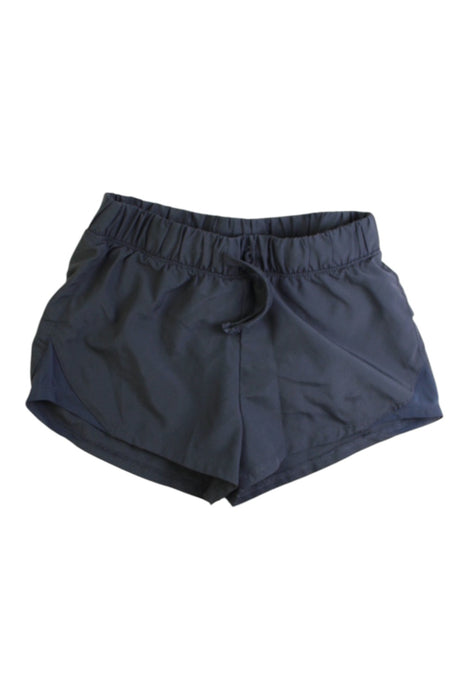 A Navy Active Shorts from Abercrombie & Fitch in size 7Y for girl. (Front View)
