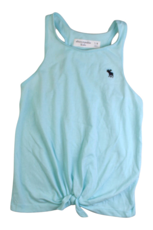 A Blue Sleeveless Tops from Abercrombie & Fitch in size 7Y for girl. (Front View)