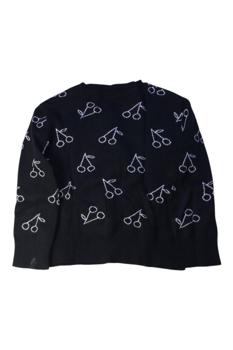 A Black Cardigans from Bonpoint in size 4T for girl. (Back View)