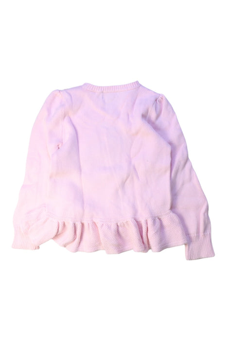 A Pink Long Sleeve Tops from Polo Ralph Lauren in size 4T for girl. (Back View)