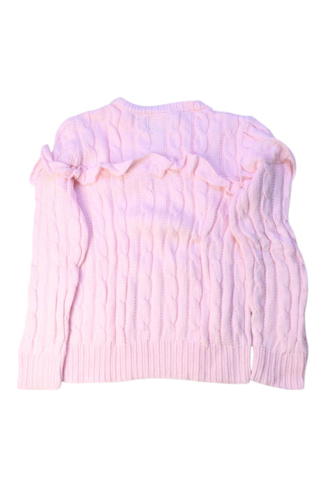A Pink Knit Sweaters from Polo Ralph Lauren in size 5T for girl. (Back View)