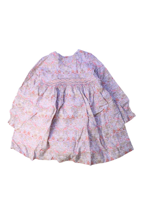 A Pink Long Sleeve Dresses from Bonpoint in size 4T for girl. (Front View)