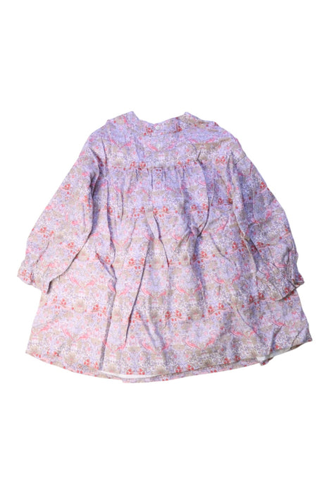 A Pink Long Sleeve Dresses from Bonpoint in size 4T for girl. (Back View)
