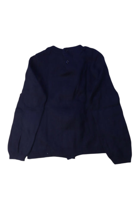 A Navy Knit Sweaters from Jacadi in size 4T for girl. (Back View)