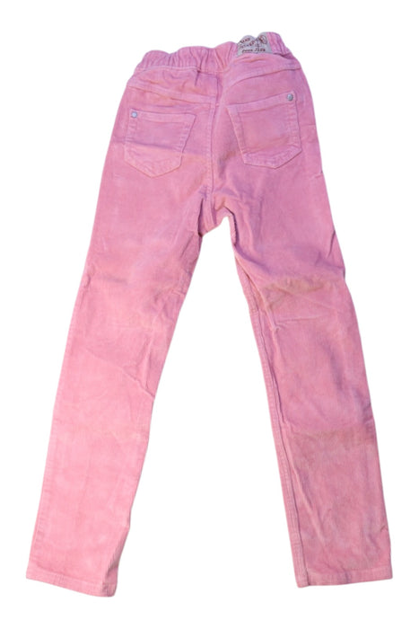 A Pink Casual Pants from Petit Bateau in size 5T for girl. (Back View)