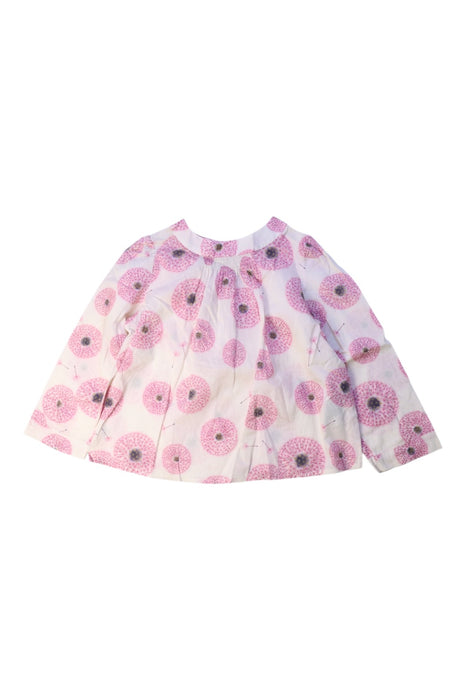 A Pink Long Sleeve Tops from Bonpoint in size 4T for girl. (Front View)