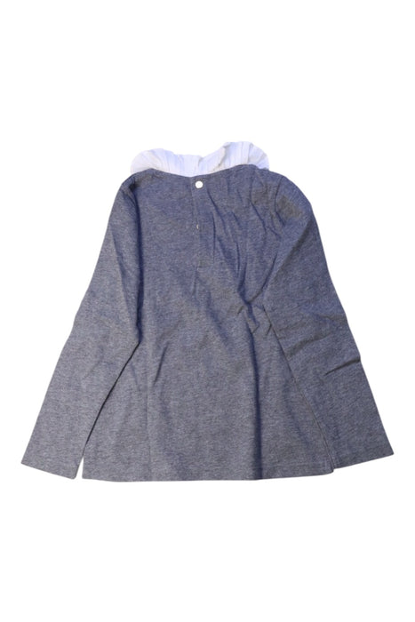 A Grey Long Sleeve Tops from Jacadi in size 4T for girl. (Back View)
