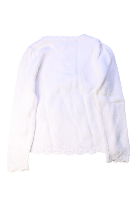 A White Knit Sweaters from Polo Ralph Lauren in size 5T for girl. (Back View)