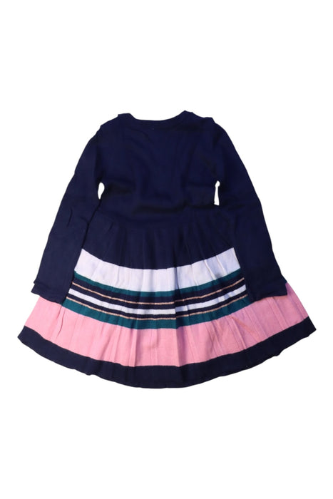 A Multicolour Long Sleeve Dresses from Jacadi in size 3T for girl. (Back View)