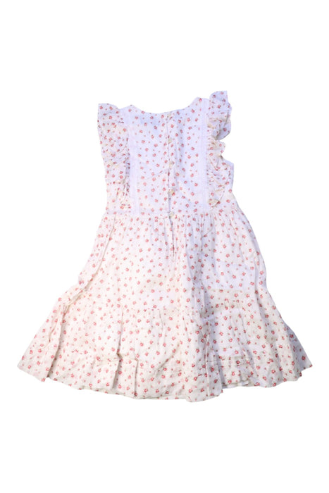 A White Sleeveless Dresses from Polo Ralph Lauren in size 6T for girl. (Back View)