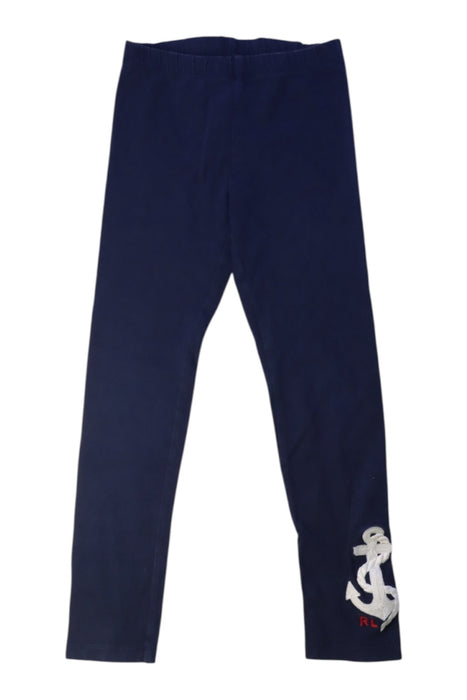 A Navy Leggings from Polo Ralph Lauren in size 6T for girl. (Front View)