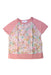 A Pink Short Sleeve Tops from Bonpoint in size 6T for girl. (Front View)