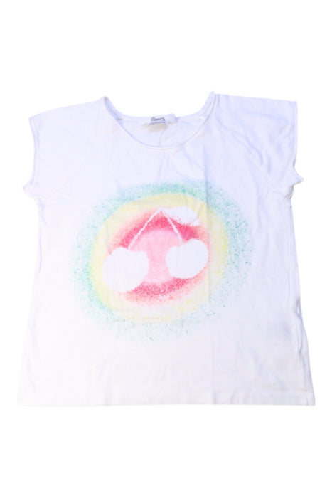 A White Short Sleeve T Shirts from Bonpoint in size 6T for girl. (Front View)