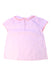A Pink Short Sleeve Tops from Jacadi in size 6T for girl. (Back View)