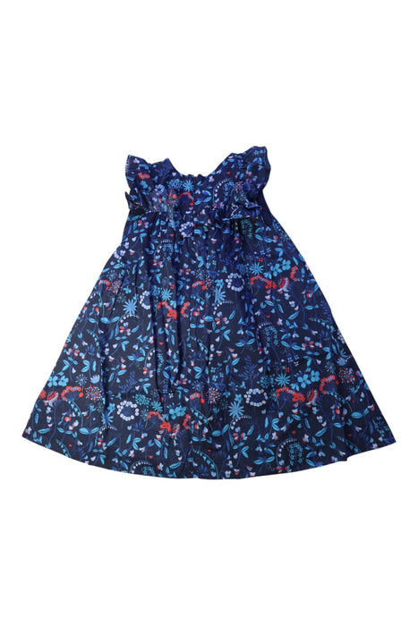 A Multicolour Sleeveless Dresses from Jacadi in size 6T for girl. (Back View)
