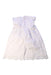 A White Sleeveless Dresses from La petite blossom in size 6T for girl. (Back View)
