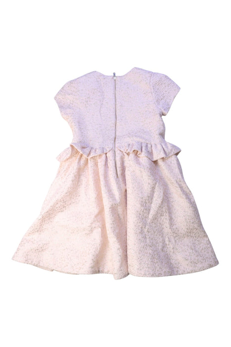 A Pink Short Sleeve Dresses from Tartine et Chocolat in size 6T for girl. (Back View)