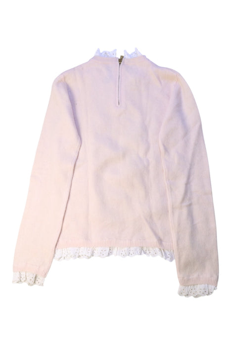 A Pink Knit Sweaters from Tartine et Chocolat in size 6T for girl. (Back View)