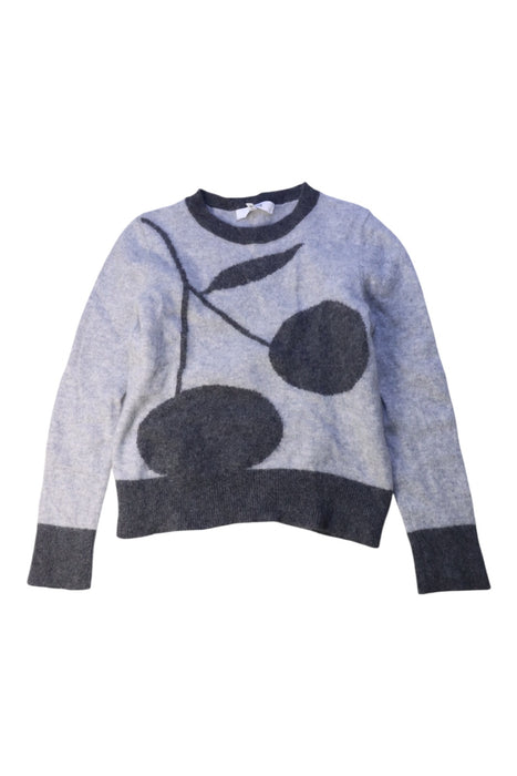 A Grey Knit Sweaters from Bonpoint in size 8Y for girl. (Front View)