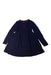A Navy Long Sleeve Dresses from Jacadi in size 6T for girl. (Front View)