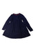 A Navy Long Sleeve Dresses from Jacadi in size 6T for girl. (Front View)
