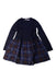 A Navy Long Sleeve Dresses from Bonpoint in size 6T for girl. (Front View)