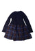 A Navy Long Sleeve Dresses from Bonpoint in size 6T for girl. (Back View)
