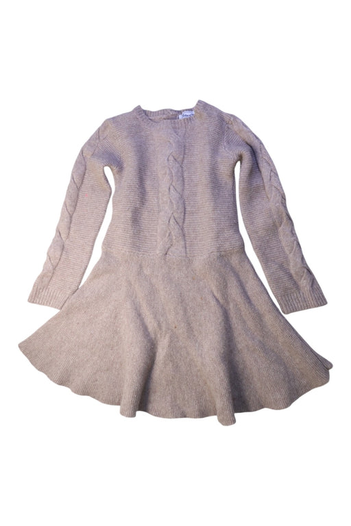A Grey Sweater Dresses from Tartine et Chocolat in size 6T for girl. (Front View)