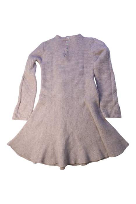A Grey Sweater Dresses from Tartine et Chocolat in size 6T for girl. (Back View)