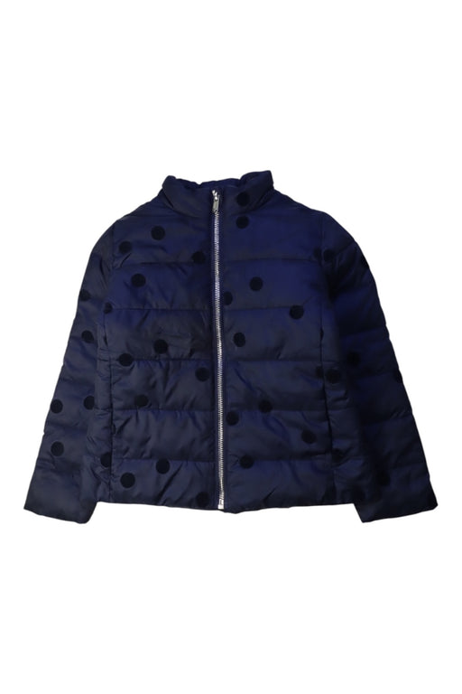 A Navy Puffer/Quilted Coats & Outerwear from Jacadi in size 5T for girl. (Front View)